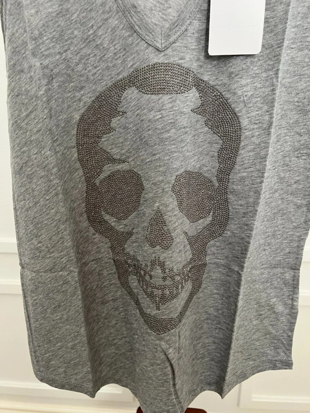 NWT - Zadig & Voltaire Brooklyn Strass T-shirts - Grey🩶 - Picture 3 of 6